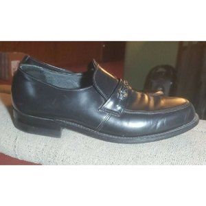 EXECUTIVE IMPERIAL MEN'S SHOES BLACK LOAFERS SLIP ON SIZE 8